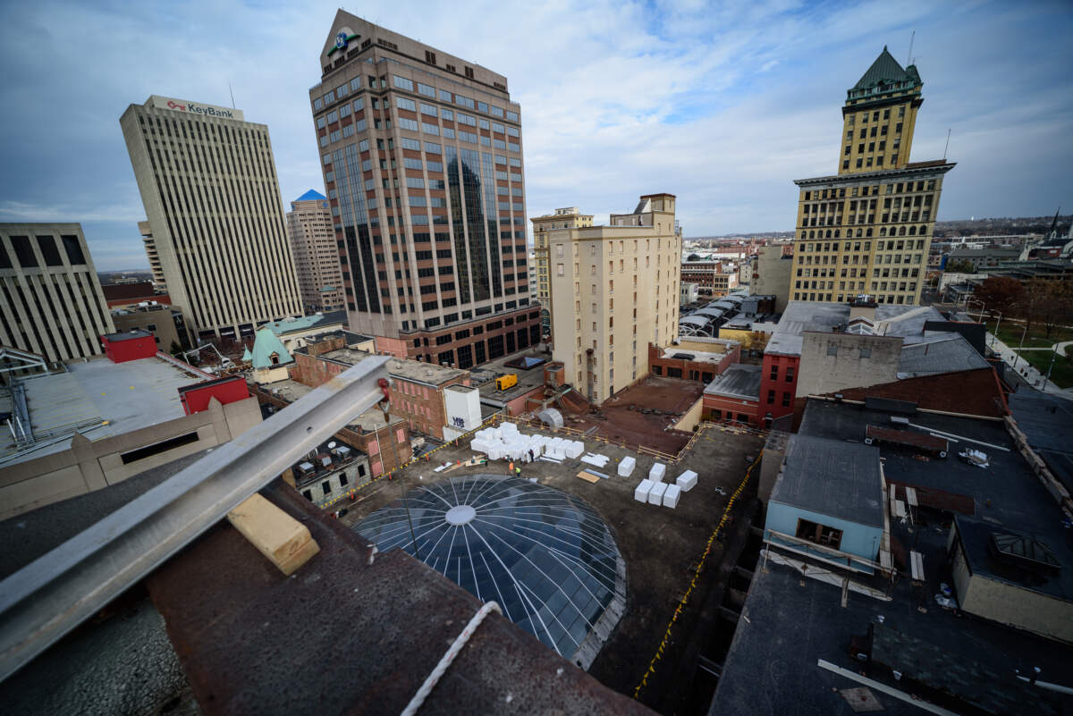 rooftop view of the DaytonArcade