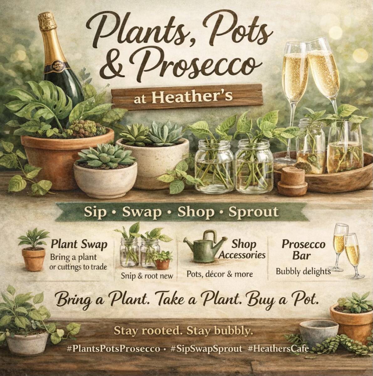  Plants, Pots & Prosecco