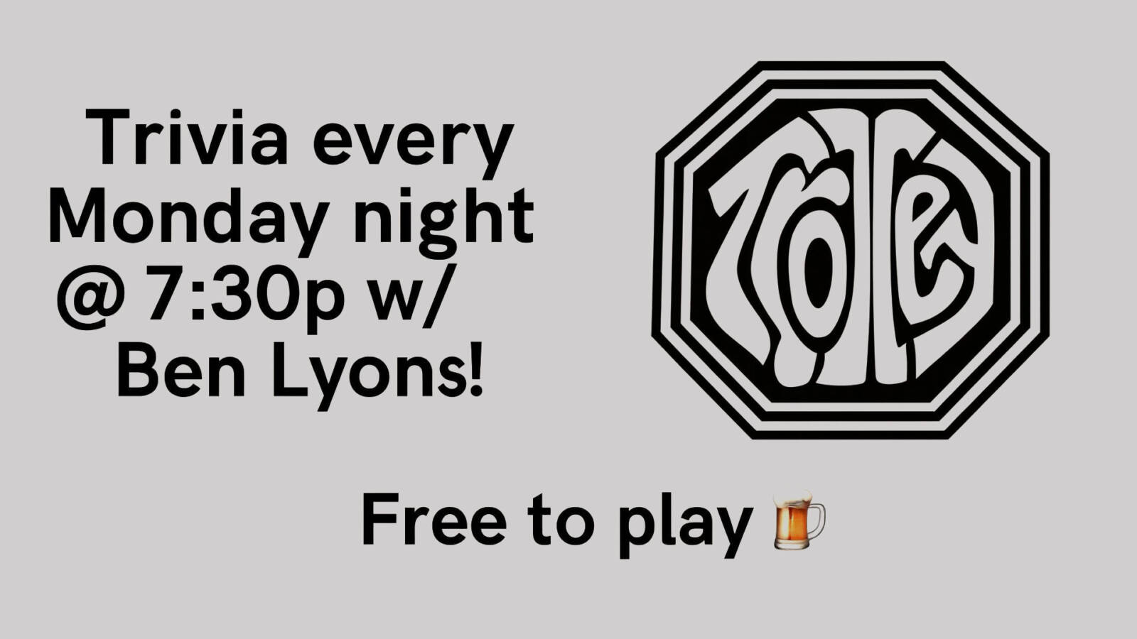 Trolley Stop Trivia with Ben Lyons