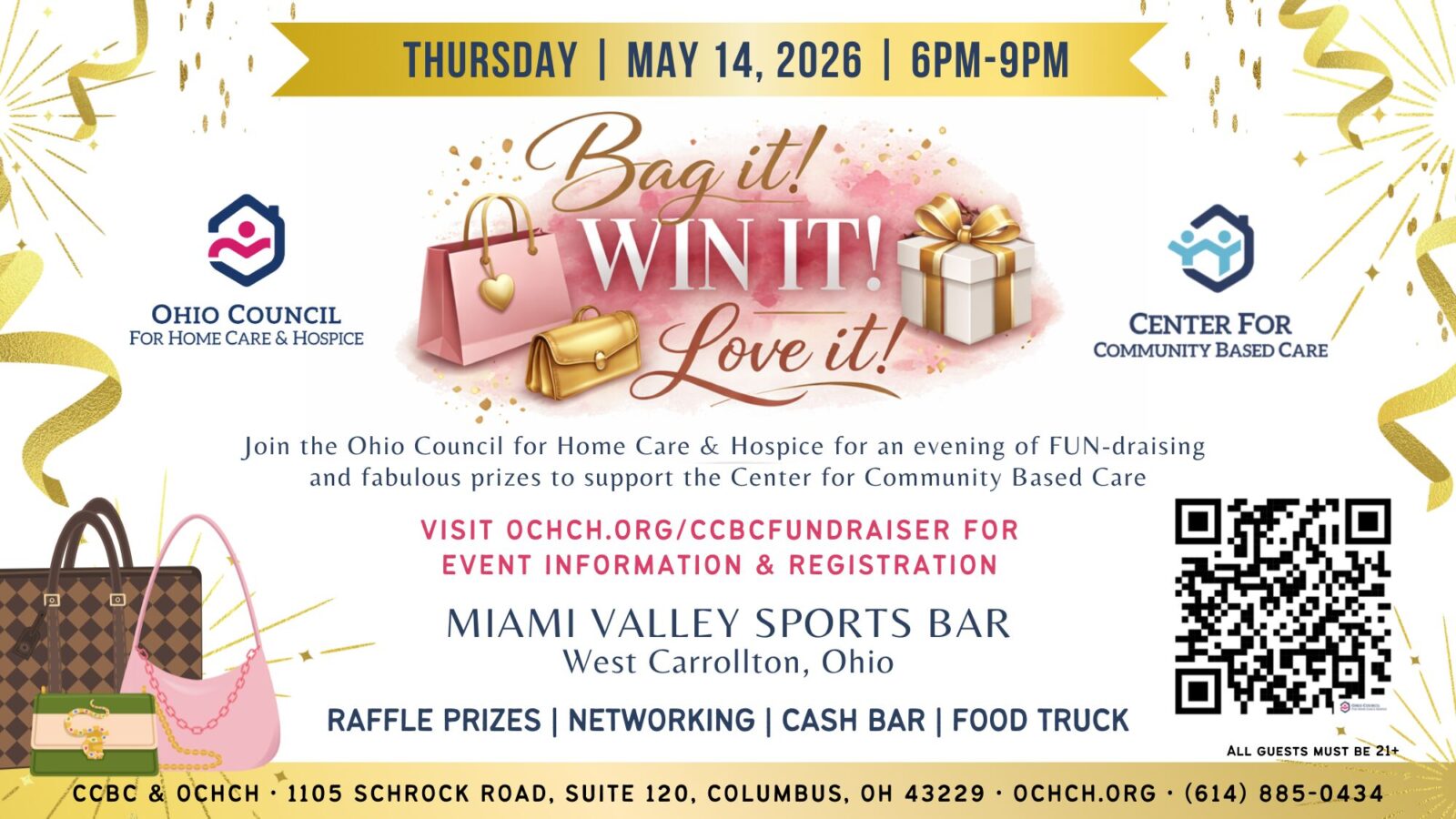 Bourbon & Bags – Hospice & Homecare Fundraiser